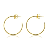 Picture of Unique Small Copper or Brass Small Hoop Earrings