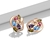 Picture of Pretty Cubic Zirconia Copper or Brass Stud Earrings