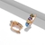 Picture of Low Price Rose Gold Plated Cubic Zirconia Stud Earrings from Trust-worthy Supplier