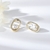 Picture of Great Value White Copper or Brass Stud Earrings with Member Discount