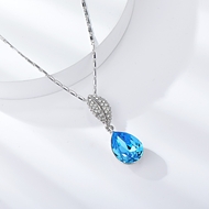 Show details for Sparkly Small Zinc Alloy Pendant Necklace