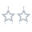 Show details for White Copper or Brass Dangle Earrings with No-Risk Refund