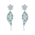 Picture of Copper or Brass Cubic Zirconia Dangle Earrings from Editor Picks
