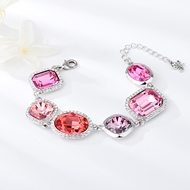 Show details for Zinc Alloy Swarovski Element Fashion Bracelet with Full Guarantee