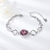 Picture of Platinum Plated Small Fashion Bracelet at Great Low Price
