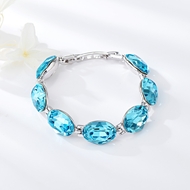 Show details for Good Swarovski Element Blue Fashion Bracelet