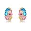 Show details for Charming Colorful Cubic Zirconia Dangle Earrings As a Gift