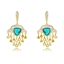 Show details for Hypoallergenic Gold Plated Luxury Dangle Earrings with Easy Return