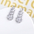Picture of Most Popular Cubic Zirconia White Dangle Earrings