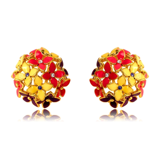 Picture of Sparkling And Fresh Colored Floral Colourful Stud