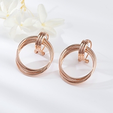 Show details for Fancy Dubai Rose Gold Plated Drop & Dangle Earrings