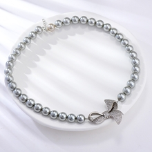 Show details for Affordable Copper or Brass Platinum Plated Short Chain Necklace from Trust-worthy Supplier