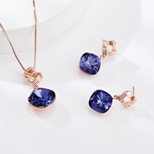 Show details for Classic Rose Gold Plated 2 Piece Jewelry Set Online Only