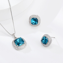 Show details for Classic Platinum Plated 2 Piece Jewelry Set with 3~7 Day Delivery