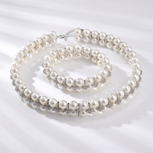 Show details for Stunning Copper or Brass White 2 Piece Jewelry Set As a Gift