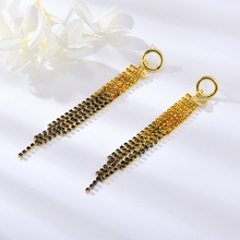Show details for Low Price Gold Plated Cubic Zirconia Dangle Earrings from Trust-worthy Supplier