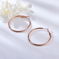 Picture of Bling Holiday Zinc Alloy Big Hoop Earrings