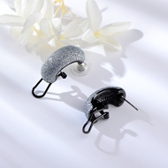 Picture of Featured White Gunmetal Plated Stud Earrings for Girlfriend
