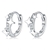 Picture of Hot Selling White 925 Sterling Silver Huggie Earrings Shopping