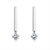 Picture of Platinum Plated Cubic Zirconia Dangle Earrings From Reliable Factory