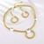Picture of Fast Selling Gold Plated Zinc Alloy 2 Piece Jewelry Set from Editor Picks