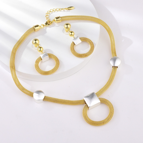 Picture of Fast Selling Gold Plated Zinc Alloy 2 Piece Jewelry Set from Editor Picks