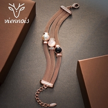 Show details for Fashionable And Modern Concise Rose Gold Plated Bangles