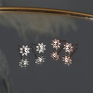 Picture of Small White Stud Earrings at Factory Price