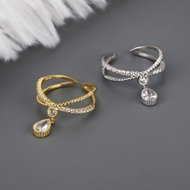 Picture of Irresistible White Gold Plated Adjustable Ring