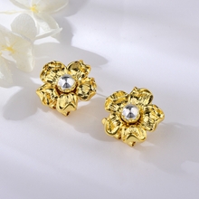 Show details for Shop Zinc Alloy Gold Plated Big Stud Earrings Best Price