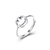 Picture of 925 Sterling Silver Platinum Plated Adjustable Ring in Exclusive Design