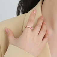 Picture of Rose Gold Plated Colorful Fashion Ring at Great Low Price