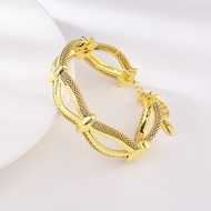 Picture of Attractive Gold Plated Medium Fashion Bangle For Your Occasions