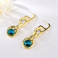 Picture of Good Quality Artificial Crystal Big Dangle Earrings