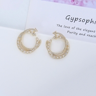 Picture of Good Quality Cubic Zirconia White Stud Earrings