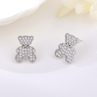 Show details for Need-Now White Copper or Brass Stud Earrings from Editor Picks