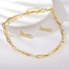 Show details for Wholesale Gold Plated Medium 2 Piece Jewelry Set with No-Risk Return