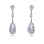 Show details for Fast Selling White Platinum Plated Dangle Earrings from Editor Picks