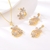 Picture of Great Cubic Zirconia Copper or Brass 3 Piece Jewelry Set