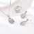 Picture of Sparkly Small White 3 Piece Jewelry Set