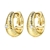 Picture of Copper or Brass Gold Plated Small Hoop Earrings in Flattering Style