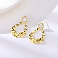 Picture of Hot Selling White Copper or Brass Dangle Earrings with No-Risk Refund