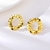 Picture of Best Small Gold Plated Stud Earrings