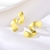 Picture of Brand New Gold Plated Zinc Alloy Stud Earrings with SGS/ISO Certification