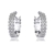 Picture of Nice Cubic Zirconia White Big Hoop Earrings