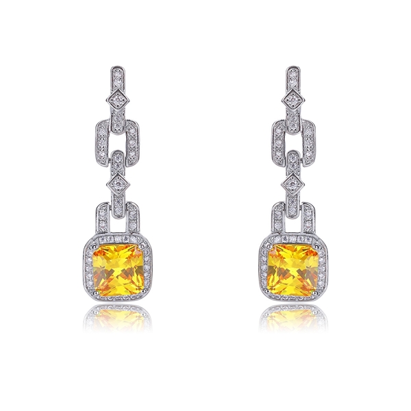 Picture of Luxury Cubic Zirconia Dangle Earrings with Fast Shipping