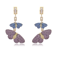 Picture of Luxury Purple Dangle Earrings with Fast Delivery