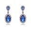 Show details for Eye-Catching Blue Big Dangle Earrings with Member Discount