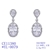 Picture of Hypoallergenic Platinum Plated Big Dangle Earrings with Easy Return