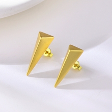 Show details for Trendy Gold Plated Copper or Brass Stud Earrings with No-Risk Refund